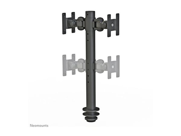 Neomounts FPMA-D050D - Monteringssett - full bevegelse - for 2 LCD-skjermer - svart - skjermstørrelse: 10"-30" - malje, skrivebordsmonterbar