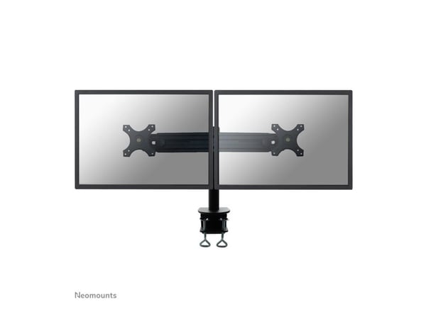 Neomounts FPMA-D700D - Monteringssett - full bevegelse - for 2 LCD-skjermer - svart - skjermstørrelse: 19"-30" - klemmemonterbar, skrivebordsmonterbar