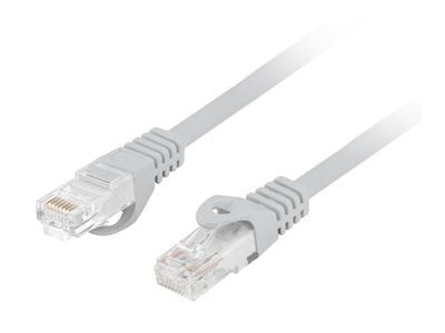 Lanberg - Koblingskabel - RJ-45 (hann) til RJ-45 (hann) - 3 m - 5.4 mm - UTP - CAT 6 - formstøpt, uten hindringer - grå - (antall per pakke: 60)