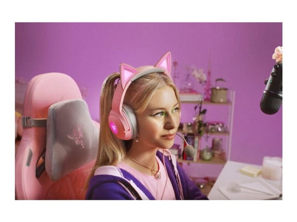Razer RZ04-04730200-R3M1, Langallinen, Puhelut/Musiikki, 353 g, Kuulokkeet, Ruusu