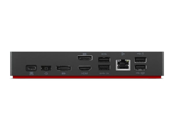 Lenovo - Dokkingstasjon - USB-C - HDMI, 2 x DP - 1GbE - 90 Watt - nordiske