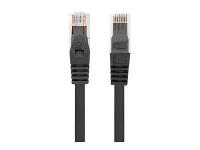Lanberg PCU6-10CU - Liitäntäkaapeli - RJ-45 (han) til RJ-45 (han) - 25 cm - 5.4 mm - UTP - CAT 6 - halogenfri, formet, knastfri - sort - for P/N: P...