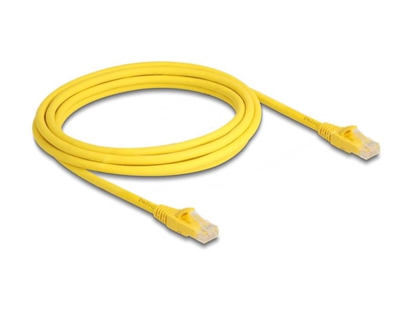 DeLOCK 80103, 3 m, Cat6a, U/UTP (UTP), RJ-45, RJ-45, Keltainen