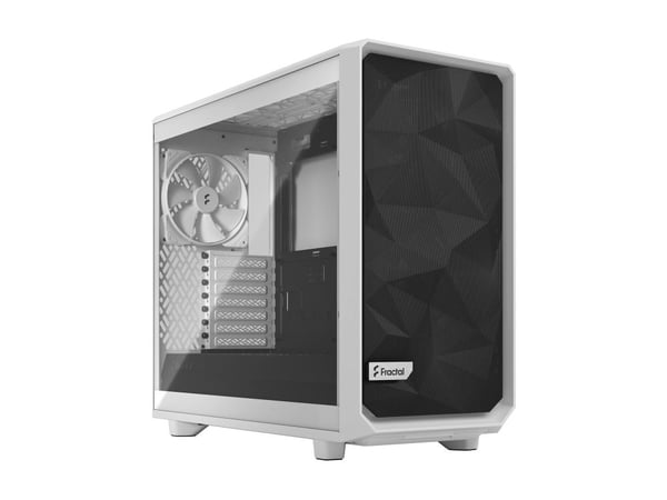 Fractal Design Meshify 2 Lite - Tower - utvidet ATX (E-ATX) - sidepanel med vindu (herdet glass) - ingen strømforsyning (ATX) - hvit TG-klar farget...