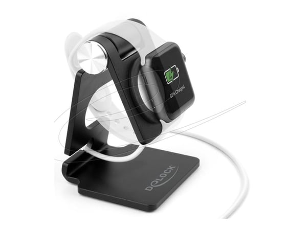 Delock - Holder for smart armbåndsur - justerbar - svart