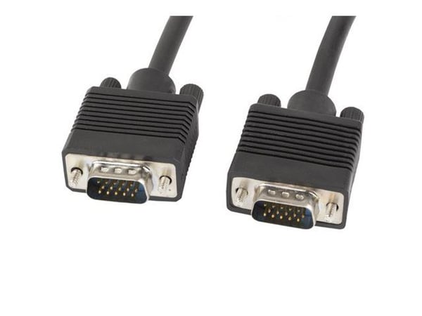 Lanberg - VGA-kabel - HD-15 (VGA) (hann) til HD-15 (VGA) (hann) - 1.8 m - svart