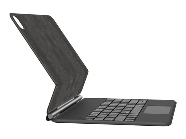 Belkin Connect Pro - Tastatur og folioveske (verneeske) - med magnetstativ - med styreplate - bakbelysning - trådløs - Bluetooth - QWERTZ - Tysk - ...