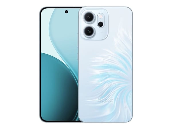 OPPO Reno14 F - 5G smarttelefon - dobbelt-SIM - RAM 8 GB / Internminne 256 GB - OLED display - 6.57" - 2372 x 1080 piksler (120 Hz) - 3x bakkamera ...