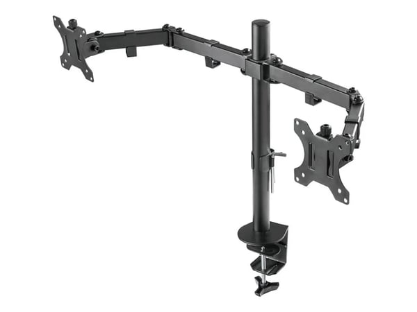Neomounts FPMA-D550D - Asennussarja - täysliike - 2 LCD-näytölle - teräs - musta - näytön koko: 10"-32" - kiinnitettävä kiinnikkeellä, silmällä, pö...