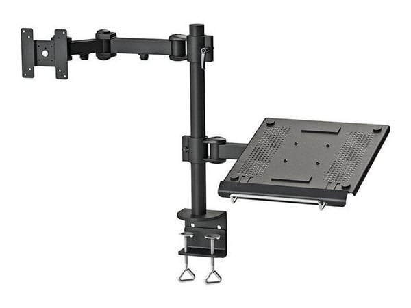 Neomounts FPMA-D960NOTEBOOK - Monteringssett - full bevegelse - for LCD-skjerm / notebook - svart - skjermstørrelse: 10"-27" - klemmemonterbar, skr...