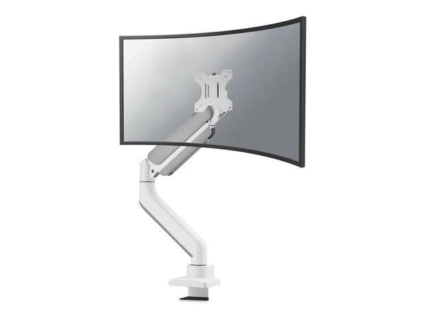 Neomounts DS70PLUS-450WH1 - Monteringssats (arm för bordsmontering) - fullständig rörelse - för böjd LCD-skärm - stål - vit - skärmstorlek: 17"-49"