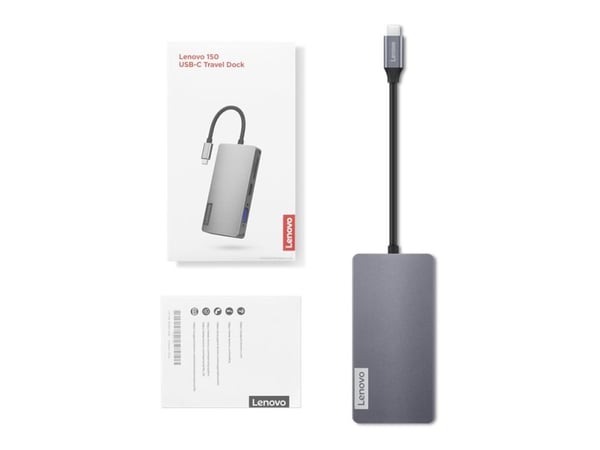 Lenovo 150 - Dokkingstasjon - USB-C - HDMI, VGA - 1GbE - for ThinkPad T16 Gen 4 21QN
