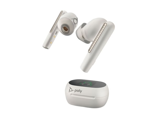 HP Poly - Hörsnäcka för true wireless-hörlurar - Microsoft Teams-certifierad - vit - Certifierad för Microsoft-teams (paket om 2)