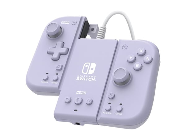 HORI Split Pad Compact - Spelkontroll - lavendel - för Nintendo Switch, Nintendo Switch OLED