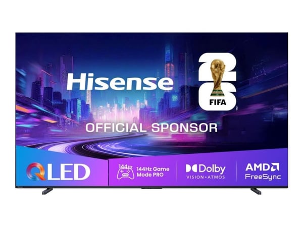 Hisense 100E7Q PRO, QLED TV - (253 cm (100 tommer), svart, UltraHD/4K, trippel tuner, USB-opptak, time shift, 144Hz panel) [energiklasse E] (100E7Q...