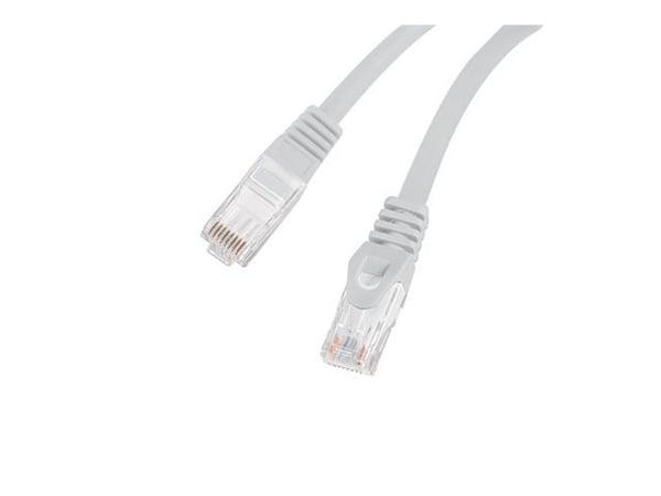 Lanberg - Koblingskabel - RJ-45 (hann) til RJ-45 (hann) - 3 m - 5.4 mm - UTP - CAT 6 - formstøpt, uten hindringer - grå - (antall per pakke: 60)