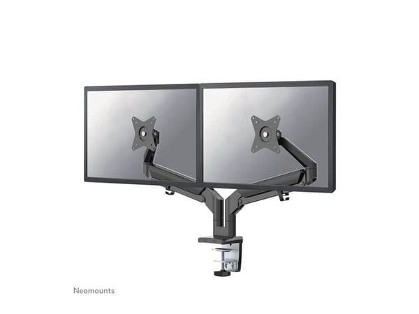 Neomounts DS70-810BL2 - Monteringssett (skrivebordsmontering) - justerbar dobbelarm i full bevegelse - for 2 LCD-skjermer - svart - skjermstørrelse...