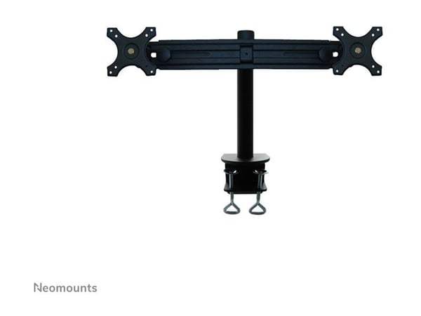 Neomounts FPMA-D700D - Monteringssett - full bevegelse - for 2 LCD-skjermer - svart - skjermstørrelse: 19"-30" - klemmemonterbar, skrivebordsmonterbar