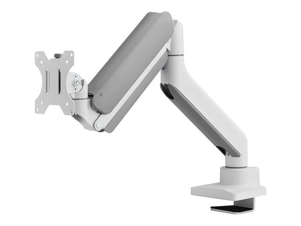 Neomounts DS70PLUS-450WH1 - Monteringssats (arm för bordsmontering) - fullständig rörelse - för böjd LCD-skärm - stål - vit - skärmstorlek: 17"-49"