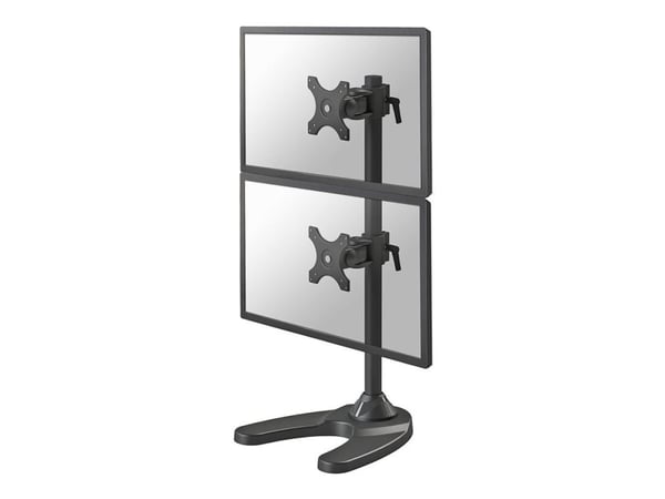 Neomounts FPMA-D700DDV - Stativ - full bevegelse - for 2 LCD-skjermer - svart - skjermstørrelse: 10"-27" - skrivebordsstativ, malje, skrivebordsmon...