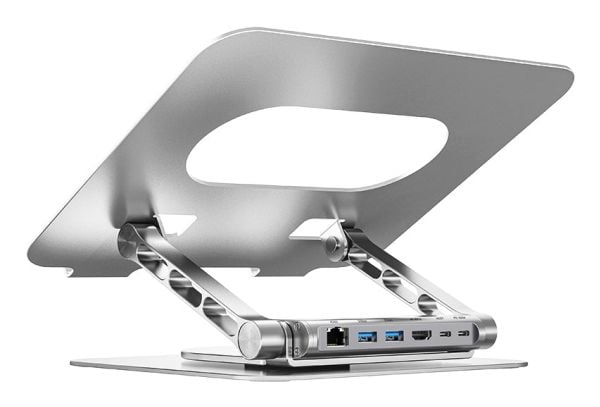 Unitek bærbar stativ med avtakbar USB-C HDMI 1.4-hub, 4K PD 100W