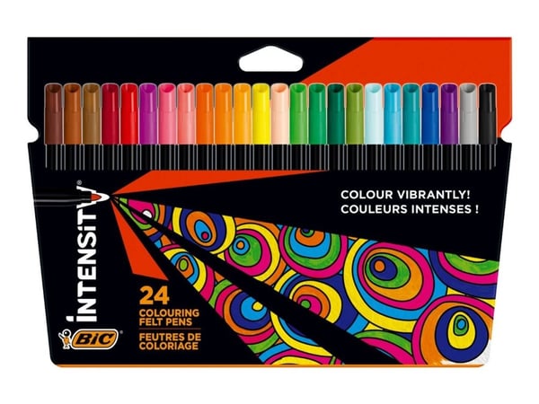 BIC 978035, Monivärinen, 27 mm, 18 mm, 24 kpl