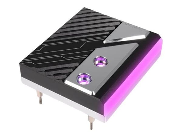 Alphacool Apex 1 - Væskeklølt system CPU-vannblokk - (for: AM5) - forniklet kobbersokkel - svart med kromaksenter Alphacool Apex 1 - Væskeklølt system CPU-vannblokk - (for: AM5) - forniklet kobbersokkel - svart med kromaksenter