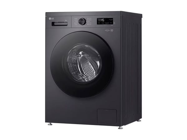 LG F4X1009NMB - Vaskemaskin - Wi-Fi - bredde: 60 cm - dybde: 59 cm - høyde: 85 cm - frontileggelse - 9 kg - 1400 rpm - grafittsvart