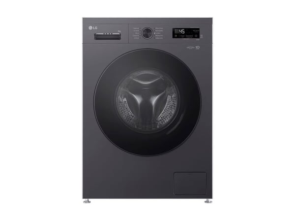 LG F4X1009NMB - Vaskemaskin - Wi-Fi - bredde: 60 cm - dybde: 59 cm - høyde: 85 cm - frontileggelse - 9 kg - 1400 rpm - grafittsvart