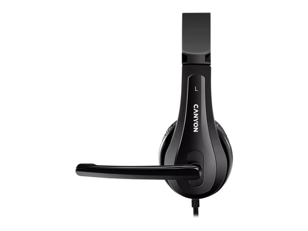 Canyon CNS-CHSU1B - Hodesett - on-ear - kablet - USB-A - svart
