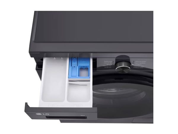 LG F4X1009NMB - Vaskemaskin - Wi-Fi - bredde: 60 cm - dybde: 59 cm - høyde: 85 cm - frontileggelse - 9 kg - 1400 rpm - grafittsvart