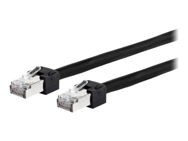 METZ CONNECT Ultraflex500 - Koblingskabel - RJ-45 (hann) til RJ-45 (hann) - 2 m - 6.4 mm - SFTP, PiMF - CAT 6 - med støvel, halogenfri - svart
