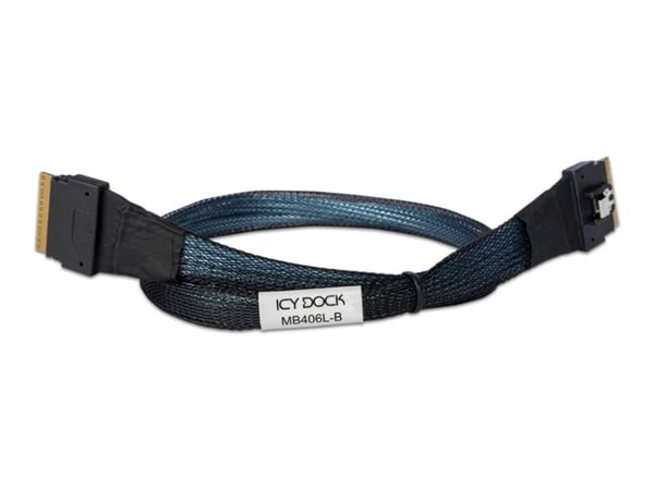 ICY Dock - SATA-kabel - 8i Slim SAS (SFF-8654) (hann) til 8i Slim SAS (SFF-8654) (hann) - 50 cm