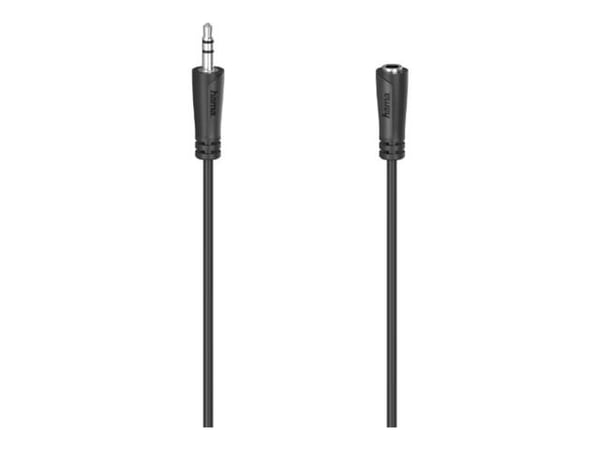 Hama - Lydkabel - 3,5 mm telefonjakk hann til 3,5 mm telefonjakk hunn - 1.5 m - svart