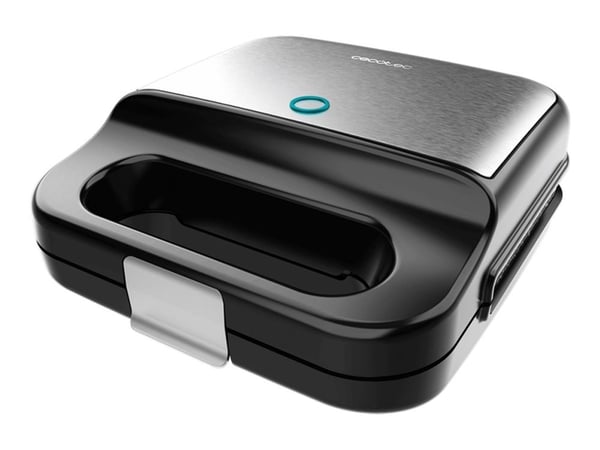 Cecotec Rock'nToast 4in1 - Sandwichmaskin / vaffelmaskin / grill - 1 kW - rustfritt stål