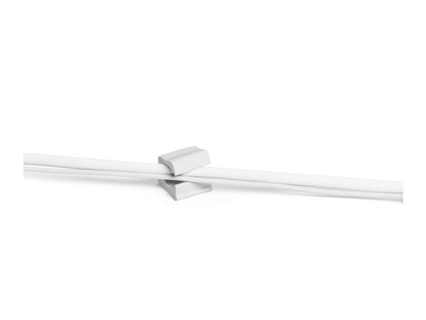 DURABLE CAVOLINE CLIP PRO 2 - Kabelklämmor - grå (paket om 4)