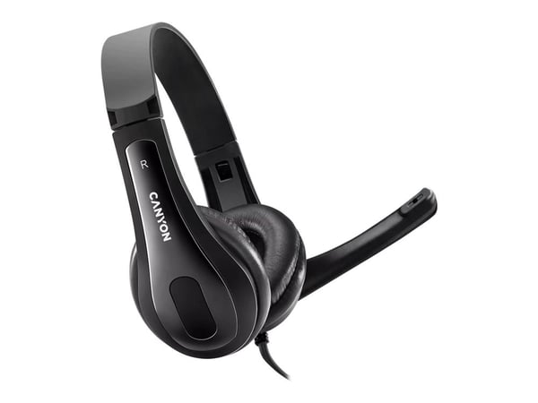 Canyon CNS-CHSU1B - Hodesett - on-ear - kablet - USB-A - svart