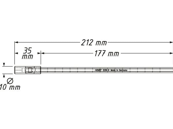 HAZET 2239-9, 1 stykker