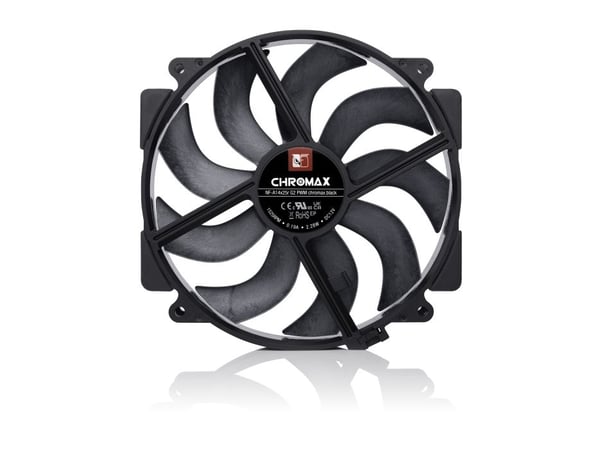 Noctua NF-A14X25R G2 PWM - Chromax.black edition - kabinettvifte - 140 mm
