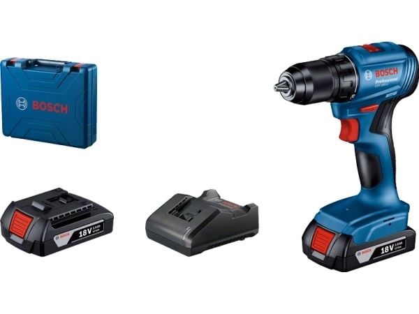 Bosch GSR 185-LI Professional, Boremaskin med pistolgrep, Børsteløs, Blå, 1,3 cm, 1900 RPM, 3,5 cm