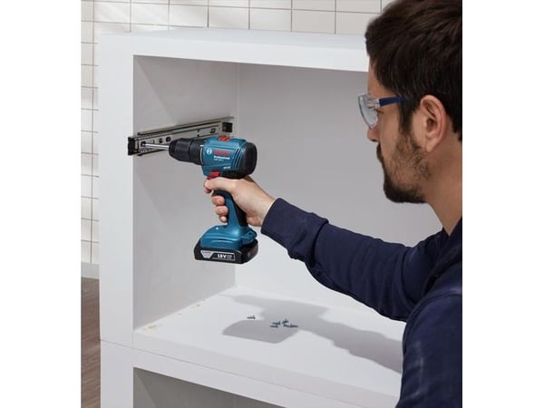 Bosch GSR 185-LI Professional, Boremaskin med pistolgrep, Børsteløs, Blå, 1,3 cm, 1900 RPM, 3,5 cm