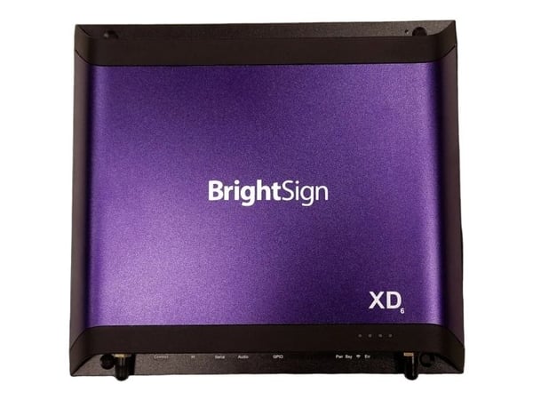 BrightSign XD6 XD1036 - Spelare för digital skyltning - SSD - 256 GB - BrightSign OS - 4K UHD (2160p) - 60 fps - HDR