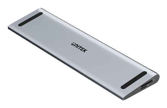 Unitek KVM-dokkingstasjon med vuggefunksjon, trippel 4K-utgang, USB-C, MST, HDMI 2.0