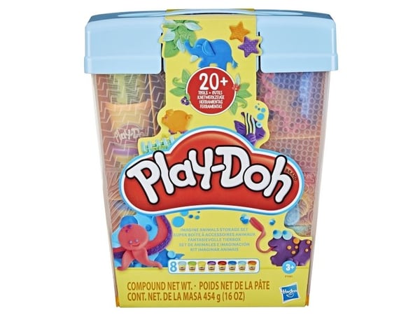 Play-Doh Imagine Animals -säilytyssetti, 3 vuosi/vuosia, Metalli, Polypropeeni (PP), Polyeteeni, 31 kpl