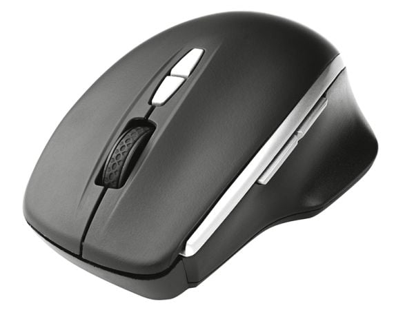 Tracer GameZone PERFECT - Mus - tyst klick - högerhänt - optisk - 8 knappar - trådlös - 2.4 GHz - trådlös USB-mottagare - svart silver