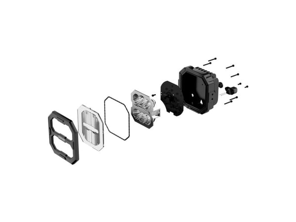 OSRAM Arbetsbelysning 12 V, 24 V LEDriving® Cube PX4500 Ultra Wide LEDPWL 103-UW Bred närfältsbelysning (B x H x D) 68,4 x 113,42 x 117,1 mm 4500 l...