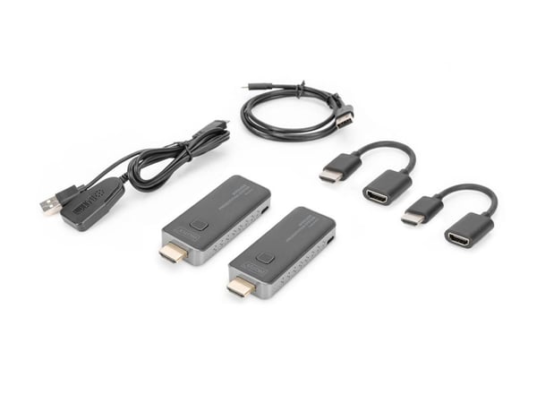 DIGITUS DS-55319 - Sender og mottaker - trådløs video/lyd-utvider - Wi-Fi 5 - opp til 50 m