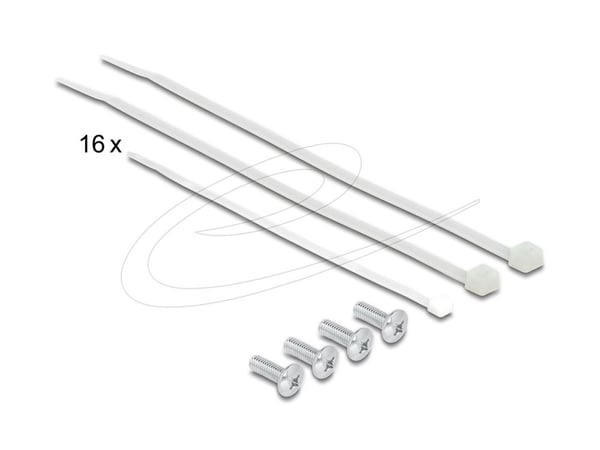 Delock - Patch-panel - rackmontering - CAT 6a - RJ-45 X 16, LSA X 16 - svart - 1U - 19"