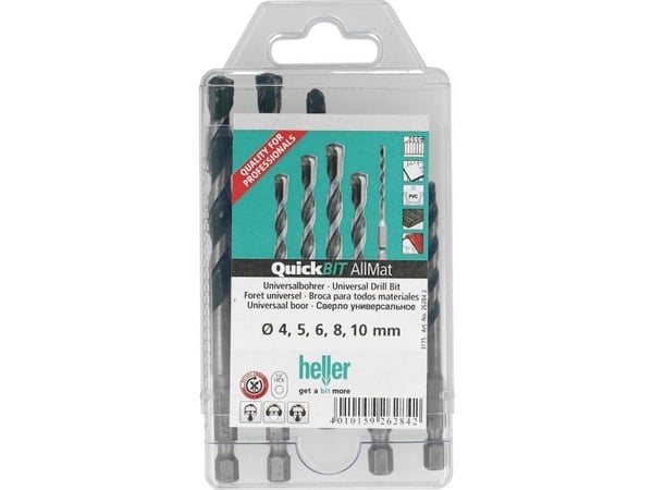Heller 26284 Yleisporanterävalikoima 5 kpl 4 mm, 5 mm, 6 mm, 8 mm, 10 mm 5 kpl 5 kpl