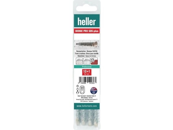 Heller Bionic Pro SDS-Plus hammerbor 31021 6 mm, samlet lengde 210 mm, 11 stk